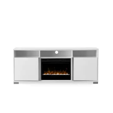 E7599-66-wh Modern Art Furniture Roma Home Entertainment Furniture Fireplace