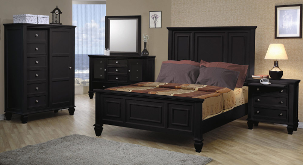 Sandy Beach Black Bedroom Set Coaster Furniture