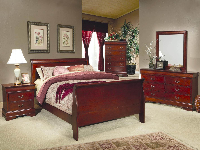 Coaster Louis Philippe 2PC Set with Full Bed and 2 Nightstands in Brown, 1  - Fred Meyer