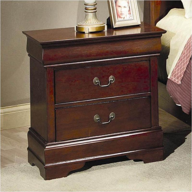 200432 Coaster Furniture Louis Philippe - Cherry Night Stand
