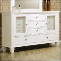 201303 Coaster Furniture Sandy Beach - White Bedroom Furniture Dresser