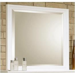 201304 Coaster Furniture Sandy Beach - White Bedroom Furniture Mirror