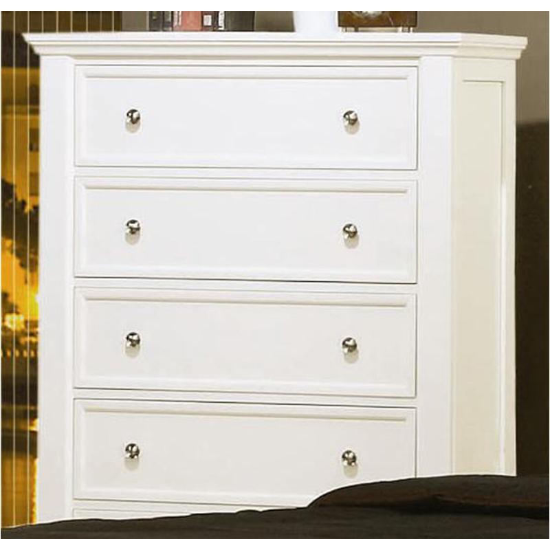 201305 Coaster Furniture Sandy Beach - White Bedroom Furniture Chest