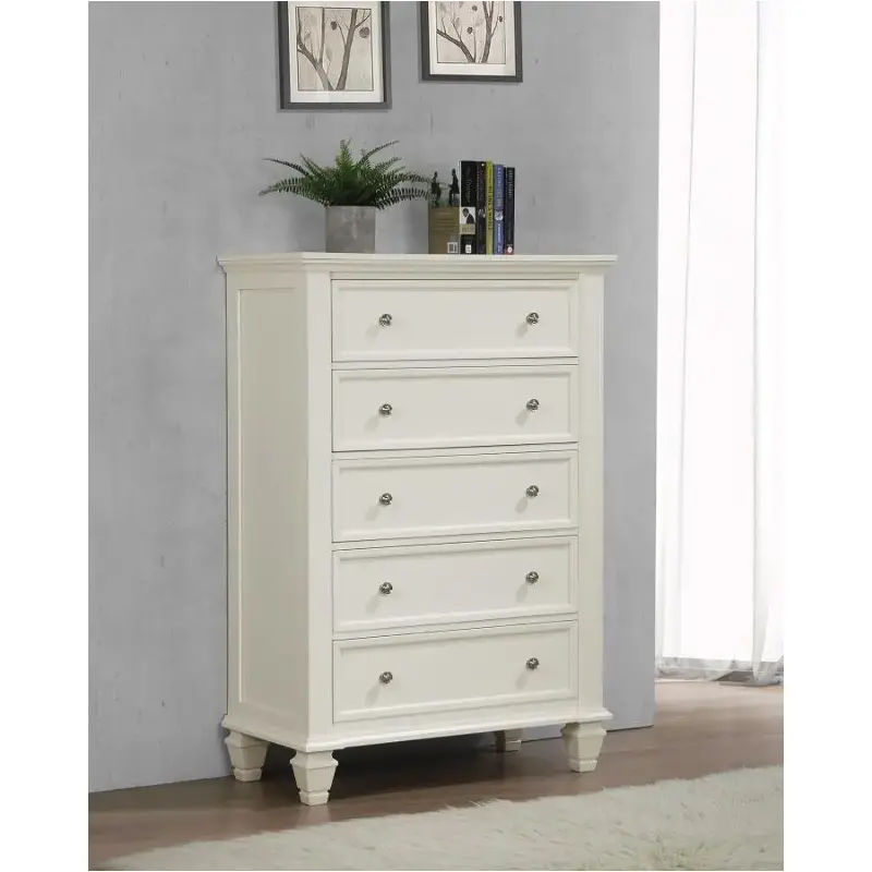 201305 Coaster Furniture Sandy Beach - White Chest - White