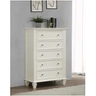 201305 Coaster Furniture Sandy Beach - White Chest - White
