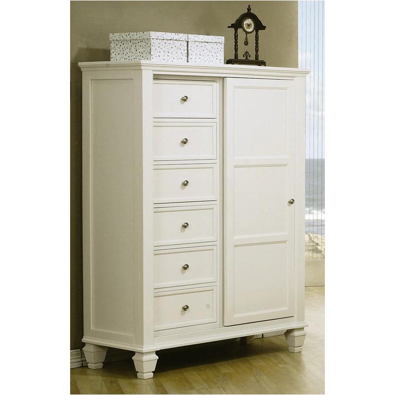 201307 Coaster Furniture Sandy Beach - White Bedroom Furniture Chest