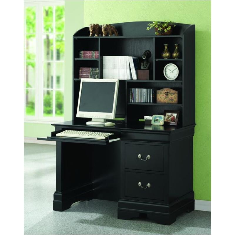 201077 Coaster Furniture Louis Philippe - Black Bedroom Furniture Desk