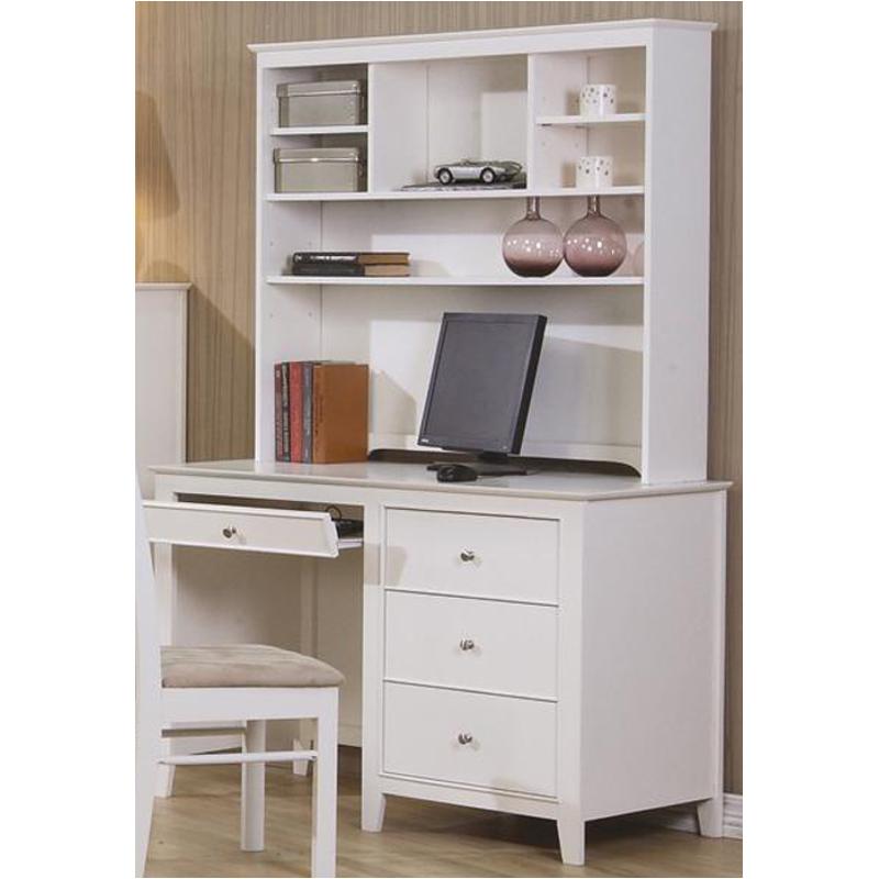 Coaster selena white computer outlet desk