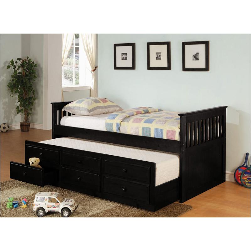 300104b1 Coaster Furniture La Salle Trundle Bed Black