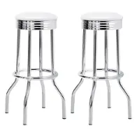2299w Coaster Furniture Cleveland 29in Height Barstool - White