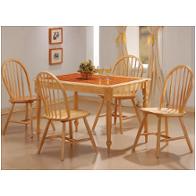100221 Coaster Furniture Damen - Natural Dining Room Furniture Dinette Table