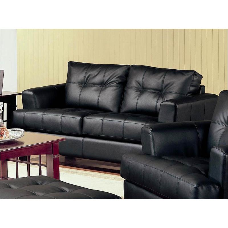 501682 Coaster Furniture Samuel - Black Living Room Furniture Loveseat