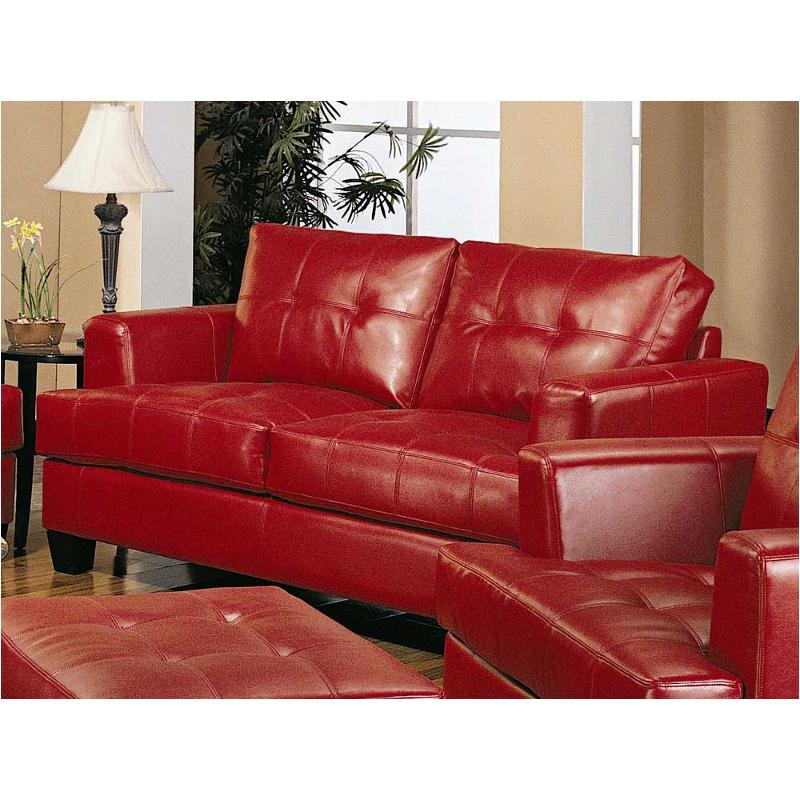 501832 Coaster Furniture Samuel - Red Living Room Furniture Loveseat