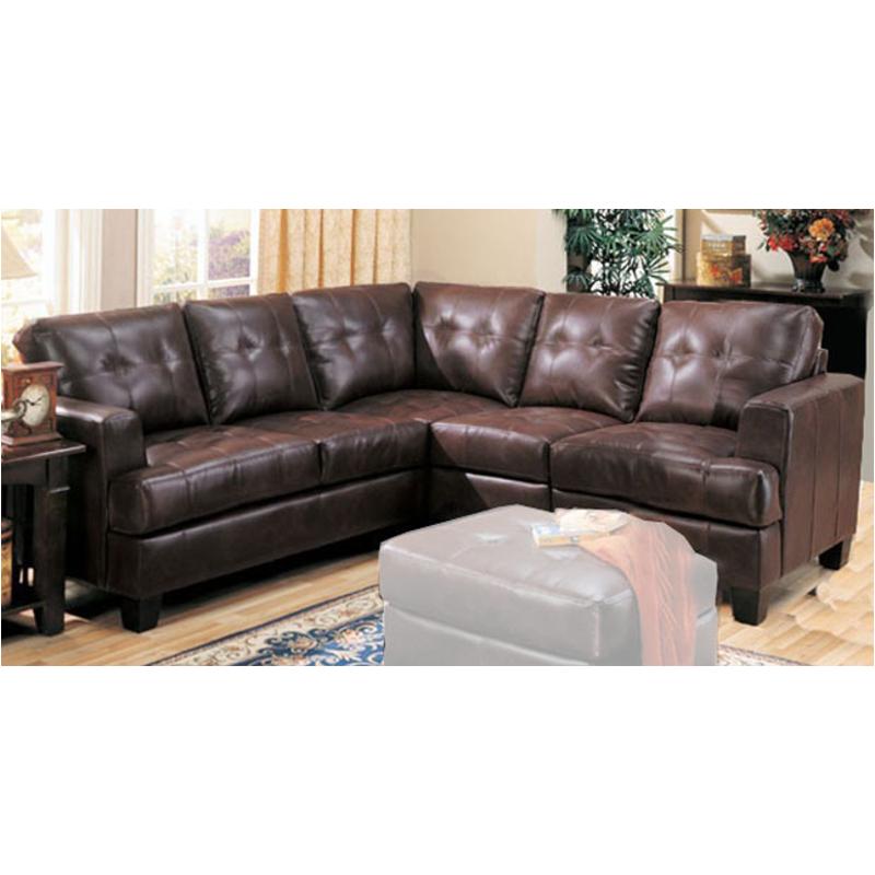 500911b1 Coaster Furniture Samuel - Dark Brown Living Room Furniture Sectional