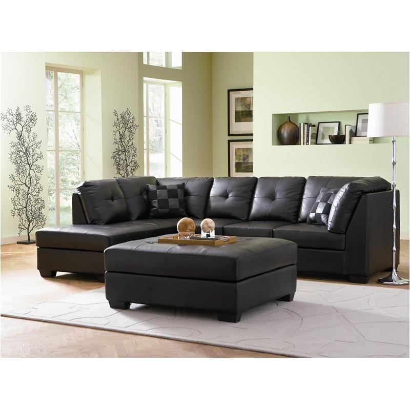 500606b2 Coaster Furniture Darie - Black Living Room Furniture Sectional