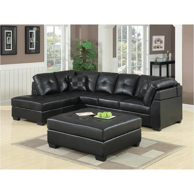 500607 Coaster Furniture Darie - Black Living Room Furniture Ottoman