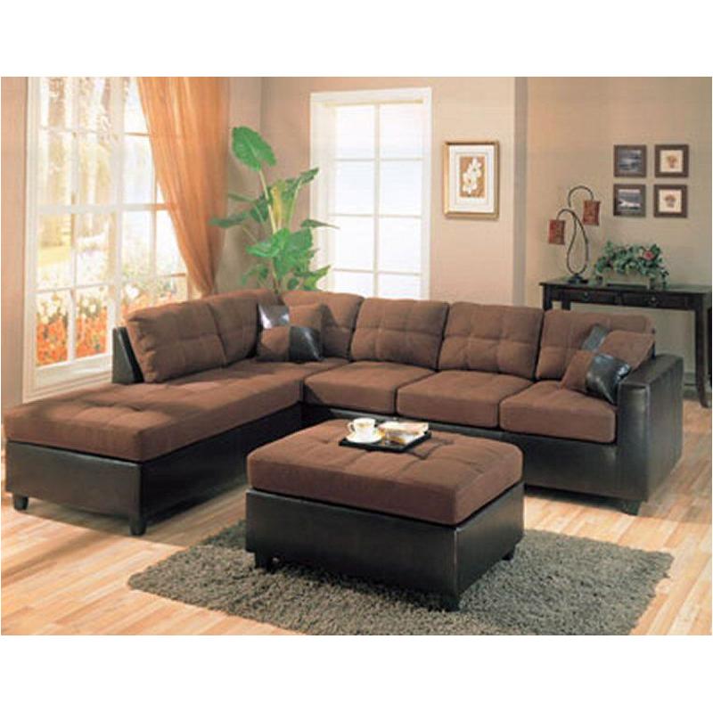 500656 Coaster Furniture Harlow - Dark Brown Living Room Furniture Ottoman