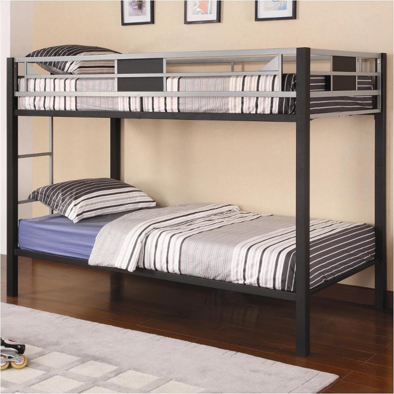 460196 Coaster Furniture Morrell - Black/silver Bedroom Furniture Bed