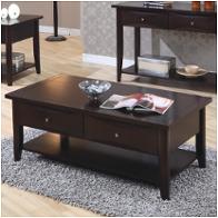 700968 Coaster Furniture Whitehall - Cappuccino Living Room Furniture Cocktail Table