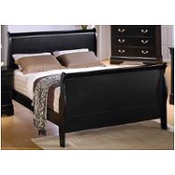 Louis Philippe Eastern King Size Bedroom Furniture Set in Deep Black -  Coaster - 201071KE-BSET - Bedroom Sets