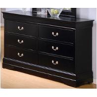 201073 Coaster Furniture Louis Philippe - Black Bedroom Furniture Dresser