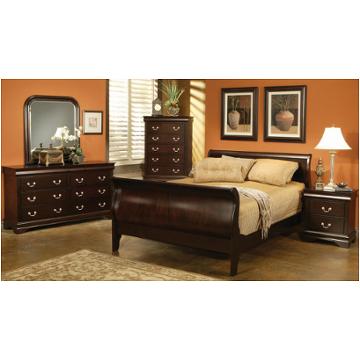 Coaster Louis Philippe Traditional Sleigh Bed in Cappuccino - 203981NQ - Coaster  Furniture