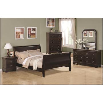 Coaster Louis Philippe Traditional Sleigh Bed in Cappuccino - 203981NQ - Coaster  Furniture
