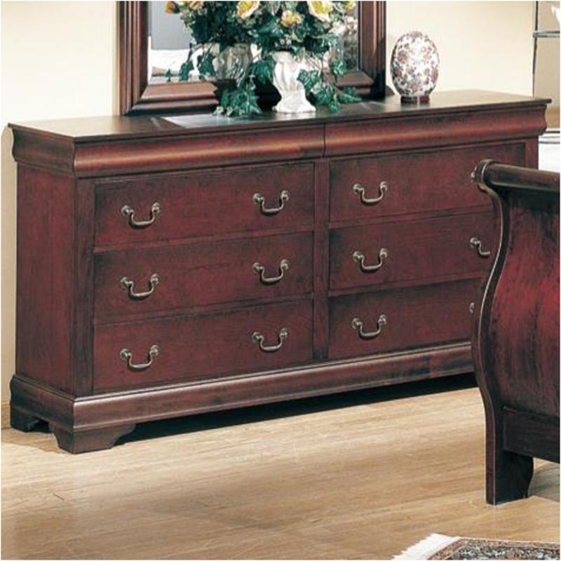 Louis Philippe 5-Drawer Chest With Silver Bails Cappuccino Hot