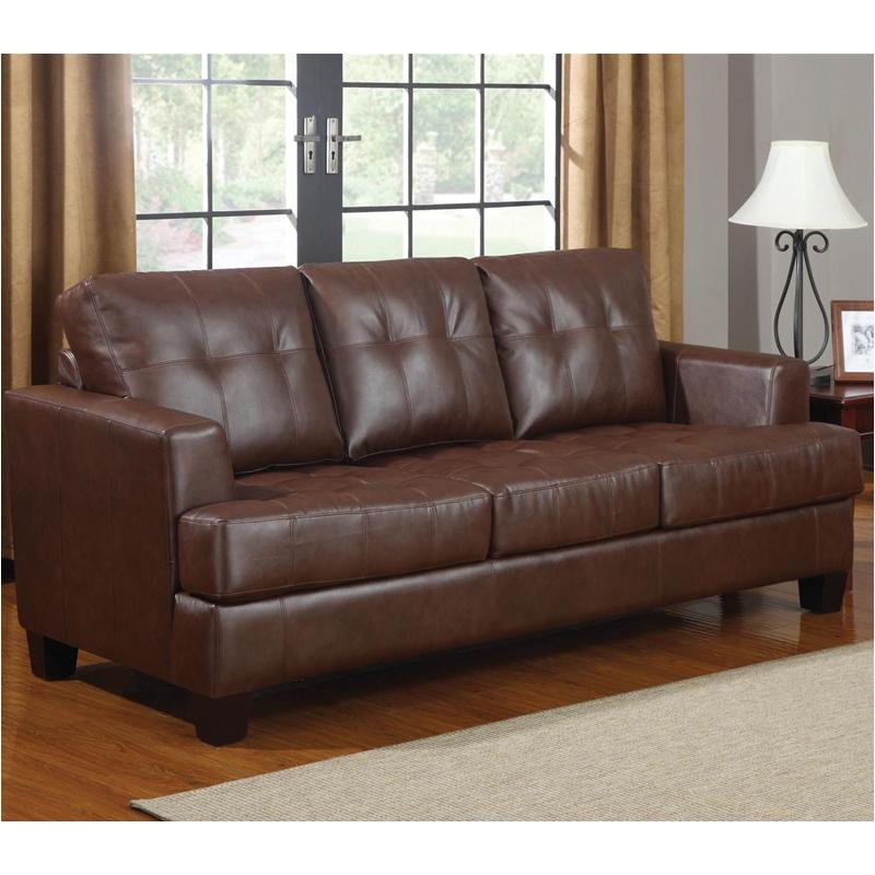 504071 Coaster Furniture Samuel Dark, Coaster Leather Sofa