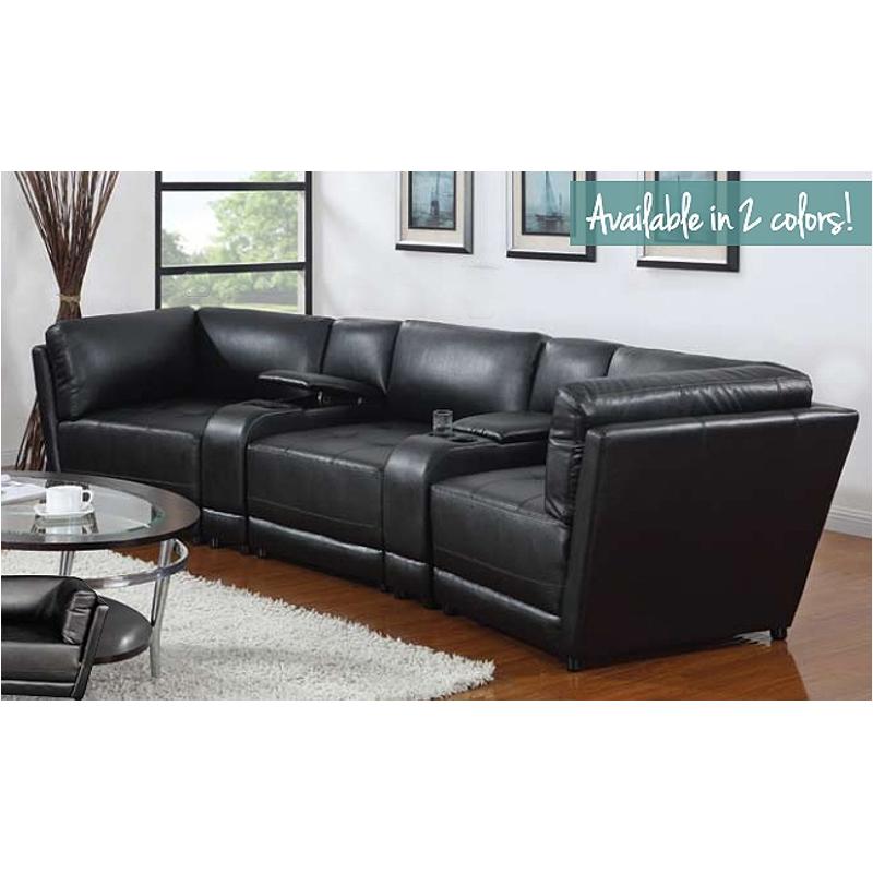 500890blk Coaster Furniture Kayson - Black Living Room Furniture Sectional