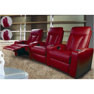 600132-3 Coaster Furniture Pavillion - Red Living Room Furniture Home Theater Seating