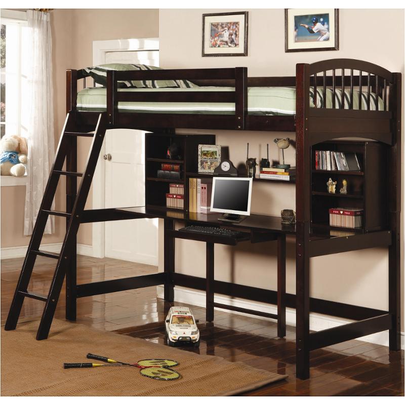 460063b1 Coaster Furniture Kids Room Twin Workstation Bunk Bed Kids Room Twin Workstation Bunk Bed, Coaster Fine Furniture Assembly Instructions