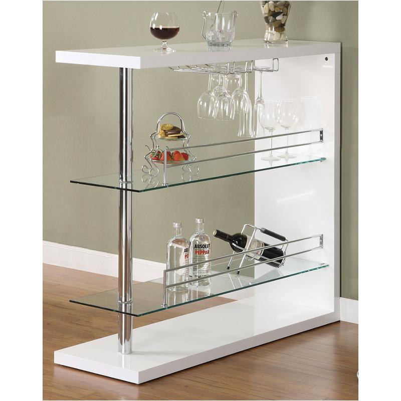 100167 Coaster Furniture Accent Furniture Bar Table - White