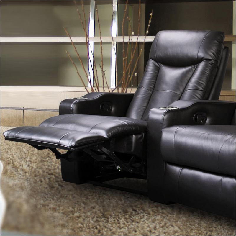 600130lr Coaster Furniture Pavillion - Black Living Room Furniture Home Theater Seating