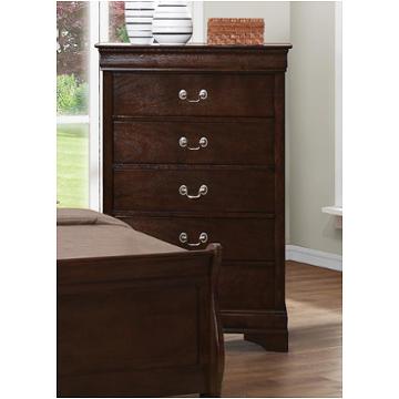 Coaster Louis Philippe 5 Drawer Chest - Cherry - 203975 - Coaster Furniture