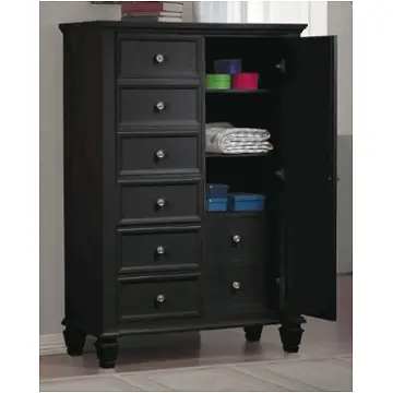201328 Coaster Furniture Sandy Beach - Black Bedroom Furniture Chest