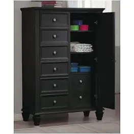 201328 Coaster Furniture Sandy Beach - Black Bedroom Furniture Chest