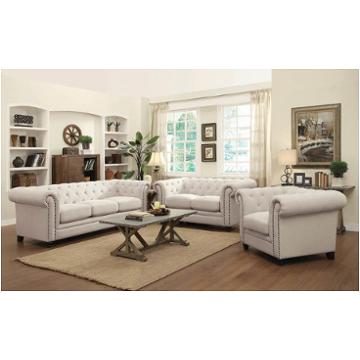 504555 Coaster Furniture Roy - Oatmeal Living Room Furniture Loveseat