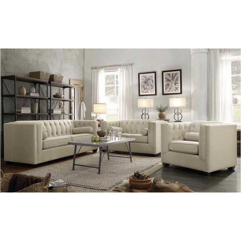 504905 Coaster Furniture Cairns - Oatmeal Living Room Furniture Loveseat
