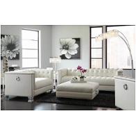 505392 Coaster Furniture Chaviano - Silver Living Room Furniture Loveseat