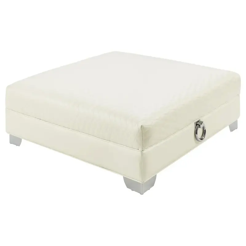 チャコ　オットマン 505394 Coaster Furniture Chaviano - Silver Ottoman