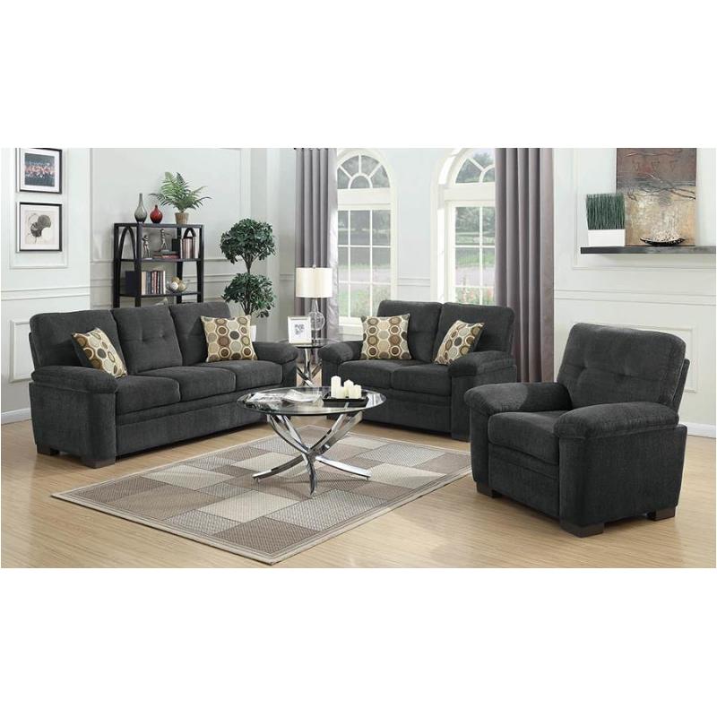 506586 Coaster Furniture Fairbairn - Charcoal Living Room Furniture Living Room Chair