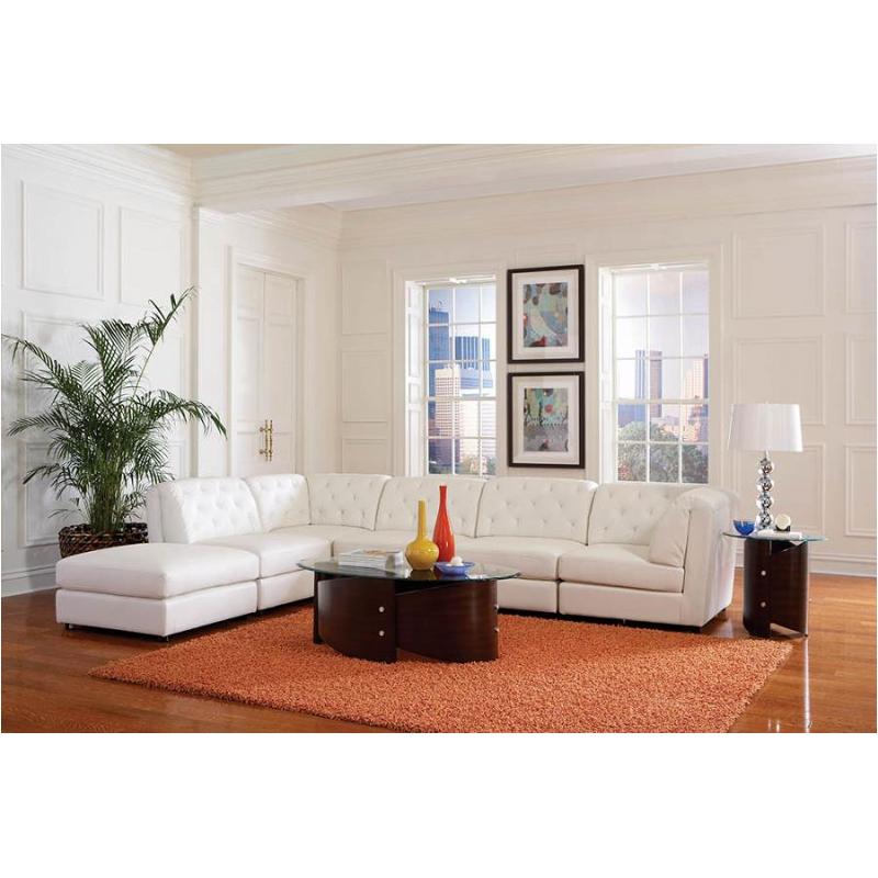 551021 Coaster Furniture Quinn - White Living Room Furniture Sectional