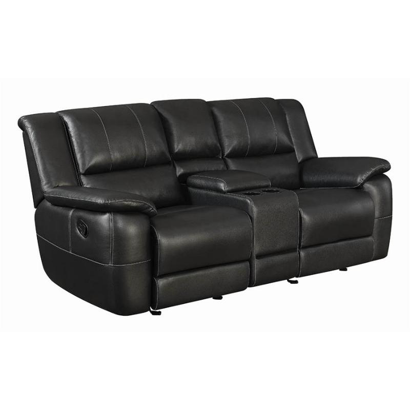 601062 Coaster Furniture Lee Glider Loveseat With Console