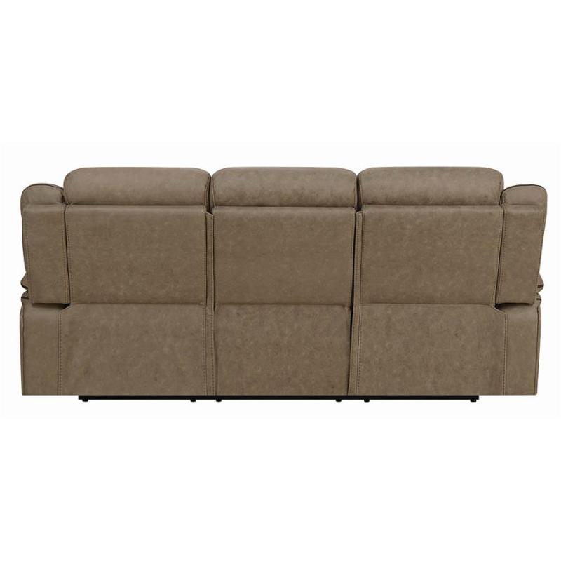 602264 Coaster Furniture Houston Tan Motion Sofa