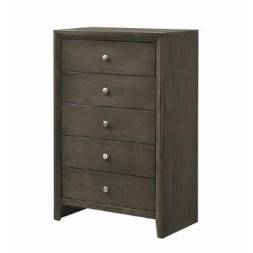  Coaster Home Furnishings Louis Philippe 5-Drawer Chest Red Brown  203975 : Home & Kitchen