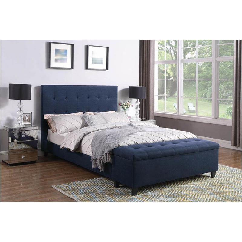 302334q Coaster Furniture Halpert - Blue Bedroom Furniture Bed
