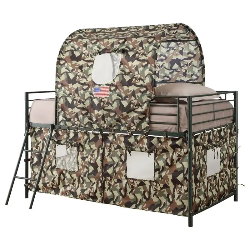 アシモクラフツ coaster kitfor a_tray90 + 暮光BB01 460331 Coaster Furniture Camouflage Twin Loft Bed