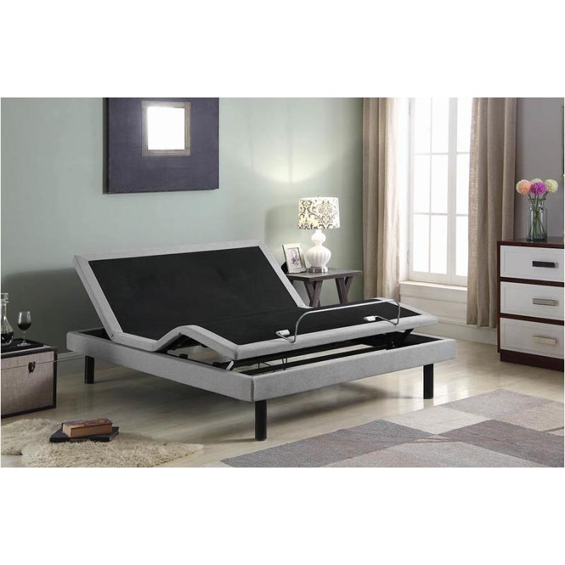 Coaster Negan Queen Adjustable Bed Base Grey and Black