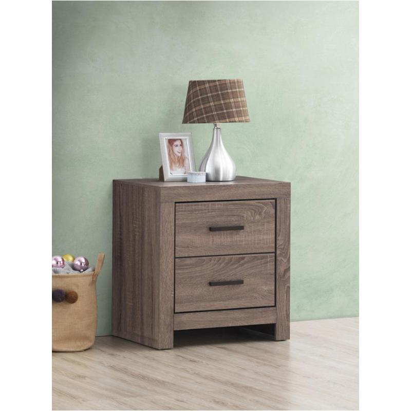 207042 Coaster Furniture Brantford - Barrel Oak Bedroom Furniture Nightstand